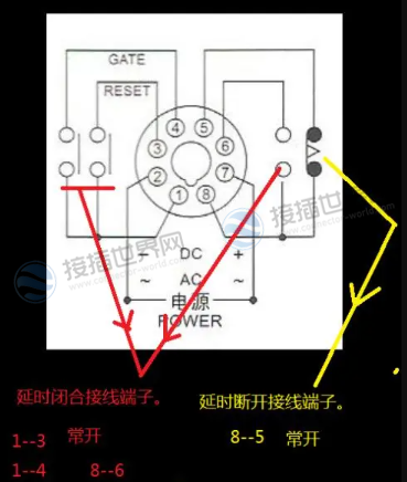 继电器端子数字含义