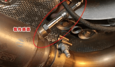 氧传感器线束末端(排气管前段)