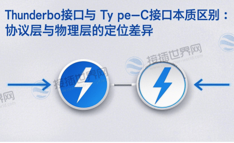 Thunderbolt接口与Type-C接口本质区别：协议层与物理层的定位差异