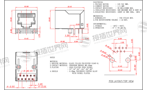 rj45接口物理结构