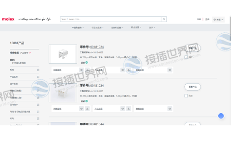 产品分类检索