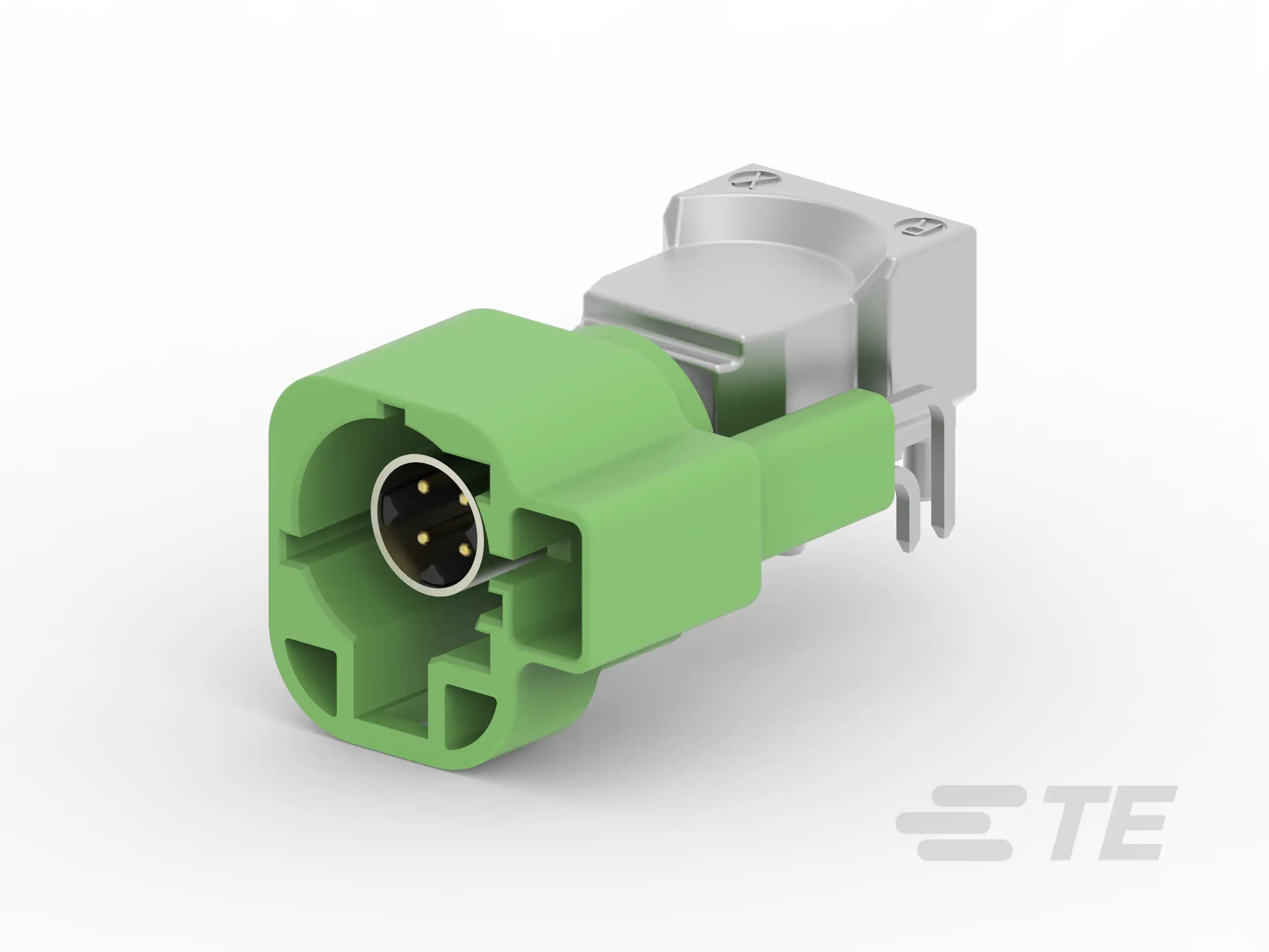 TE 1-2286550-5 水平板接/线接6针连接器 现货