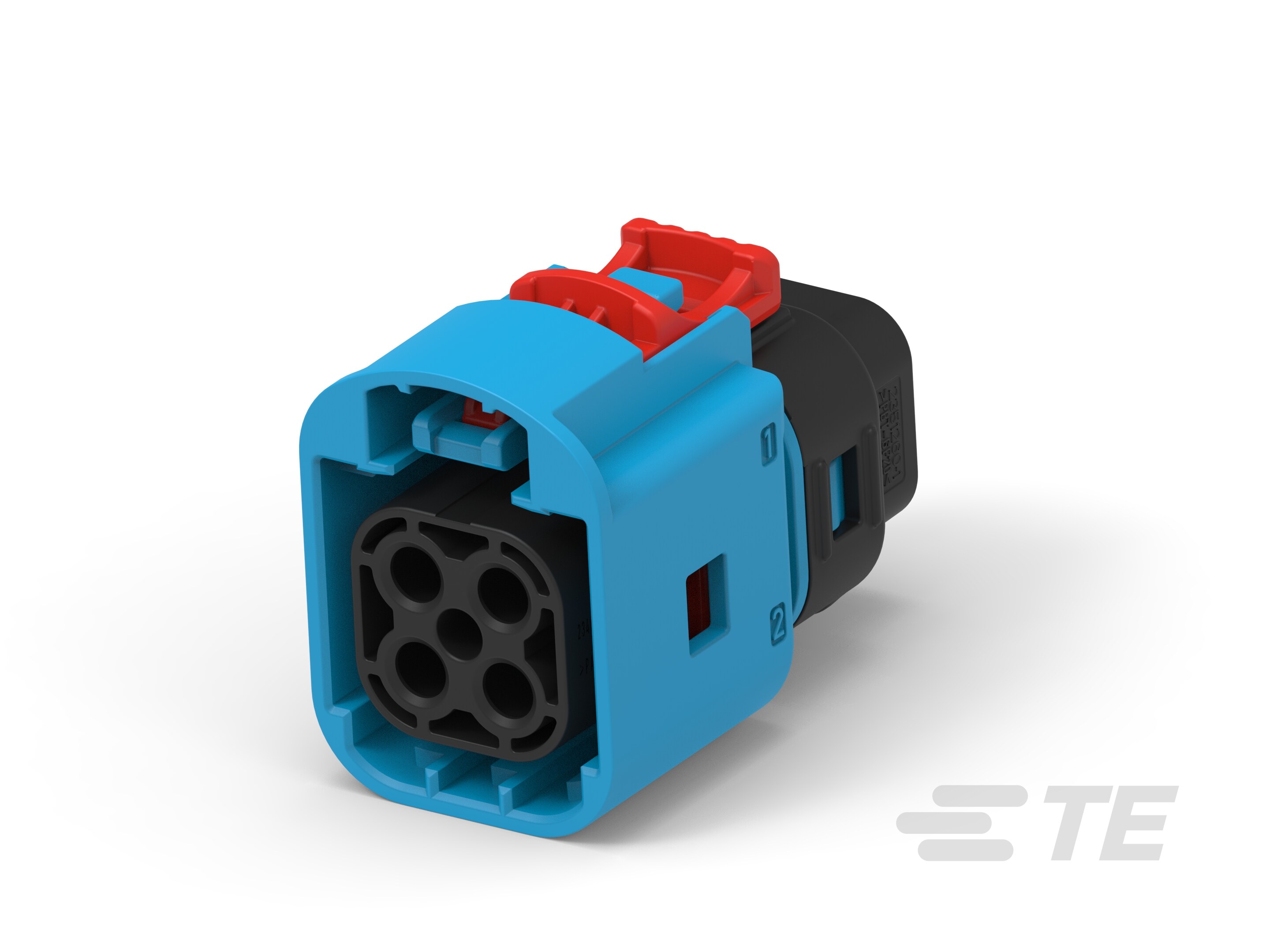 泰科TE 2-2354439-3 2x4位缆到缆母端子护套 180°出线 现货