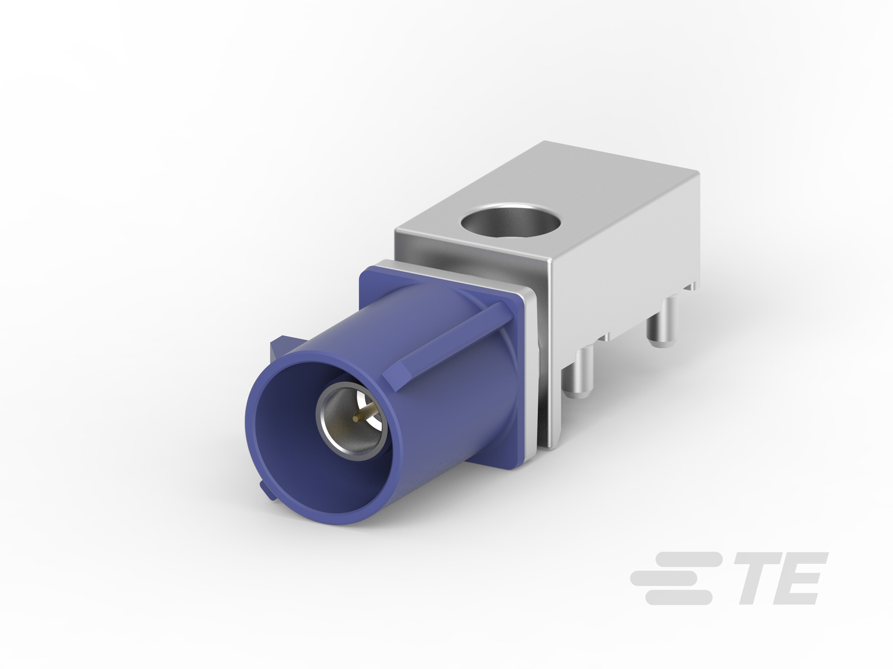 TE 2287908-3 RF板装连接器 50Ω单针信号蓝 现货