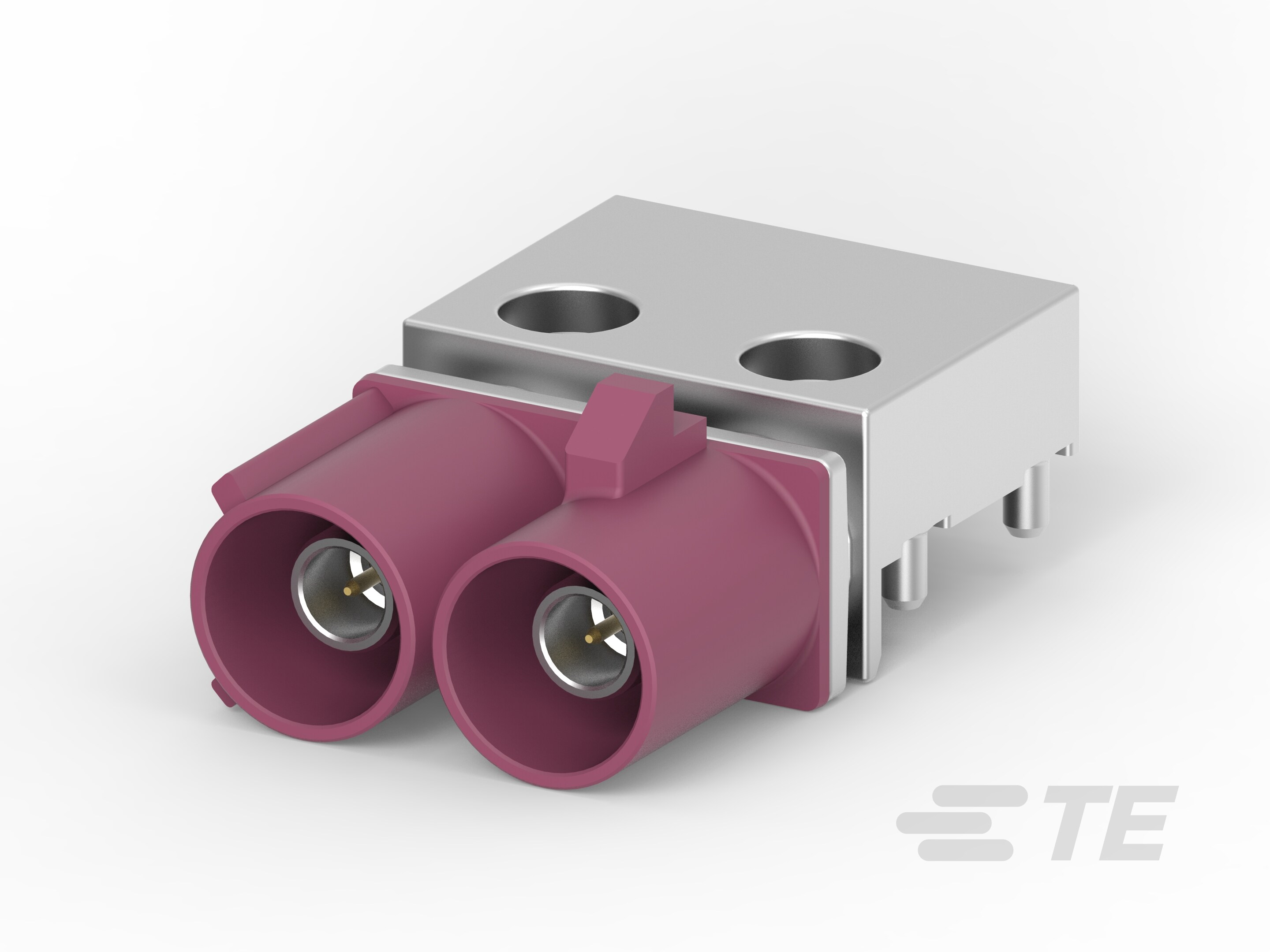 泰科TE 2287923-4高频缆到板连接器金触点PCB边缘安装现货