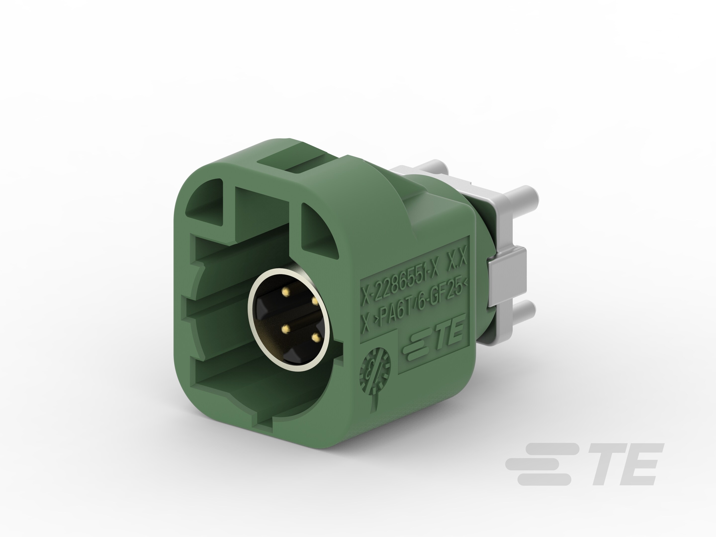 泰科TE 2286547-5 4位板对板信号连接器 金触点 现货