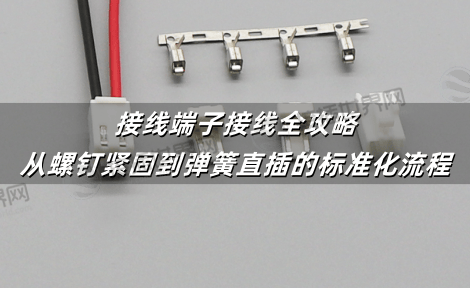 接线端子接线全攻略：从螺钉紧固到弹簧直插的标准化流程