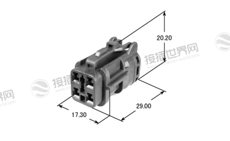 矢崎7123-7444-40 母头端子盒 SWP系列4极防水连接器