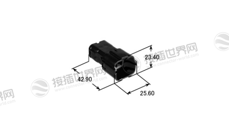 矢崎7222-7464-40 公头端子盒 SWP系列6极防水连接器