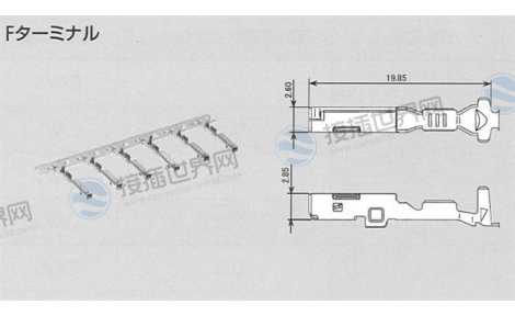 矢崎7116-4103-08母端子1.5系列防水端子兼容0.3-0.5mm²电线