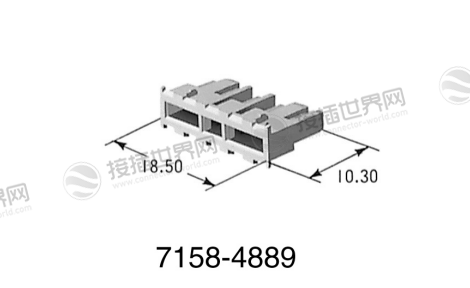 矢崎7158-4889 连接器支架91系列RK 10极密封固定架