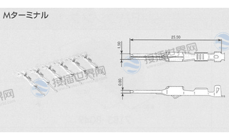 矢崎7114-4101-08 YES Kaizen镀金端子 1.5mm铜合金15A中型电流