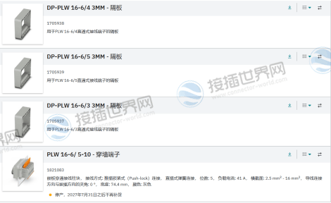 PLW 16穿板式接线端子
