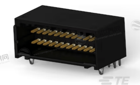 泰科1-1939638-3 Dynamic 1000系列连接器 26位高密度镀金插针水平接头