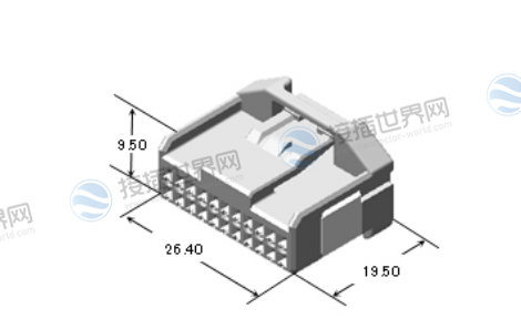 矢崎 7289-3439 Metri-Pack 150连接器外壳 3极密封防水母头