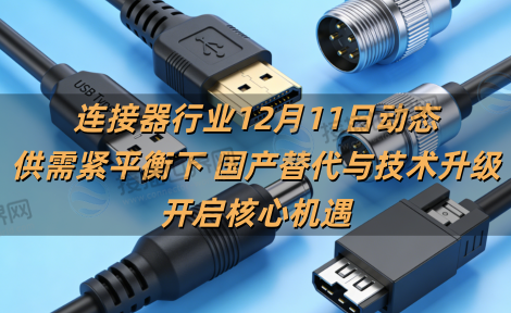 连接器行业12月11日动态：供需紧平衡下，国产替代与技术升级开启核心机遇