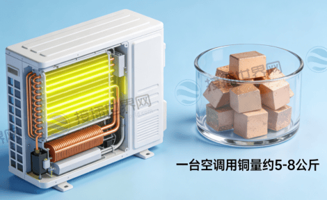 一台空调的用铜量