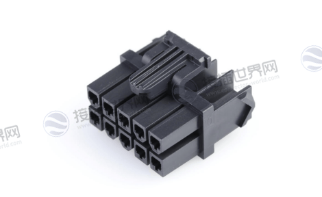 莫仕172708-0010 Micro-Fit 3.0插头外壳 双列10路 带二次锁定