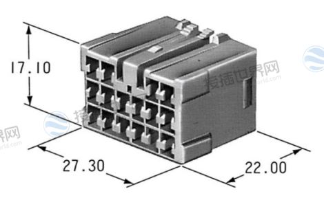 矢崎7283-1160 2.31连接器外壳 22极母头 10A中电流线束连接器