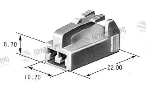 矢崎7283-1021 2.31端子盒 2极中电流母头 66尼龙材质板对板连接器