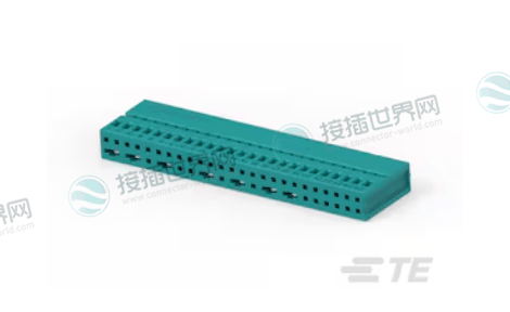 泰科1-1393387-8 50位高密度护套 7.5A信号传输 蓝色PBT材质